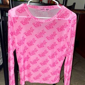 Bratz x Dolls Kill mesh thumb loop long sleeve 💗💕